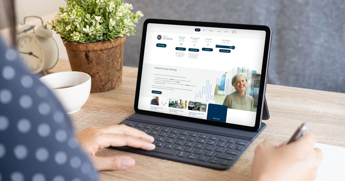 channel partner engagement program on ipad
